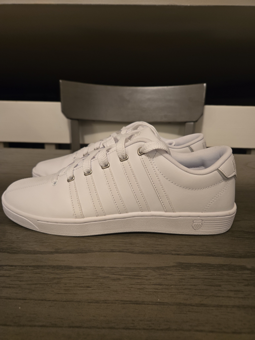 K-Swiss Men's Court Pro II SP CMF Sneaker White/Silver - 03629-155, Size 11.5